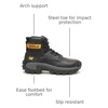 image:imageCAT Mens Invader Hi Steel ToeBlack