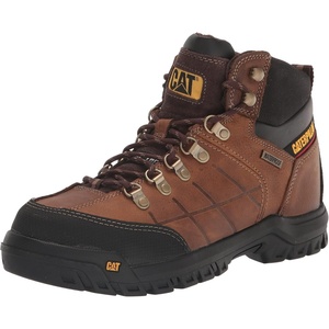image:imageCAT Mens Threshold Waterproof Steel Toe Work BootReal Brown